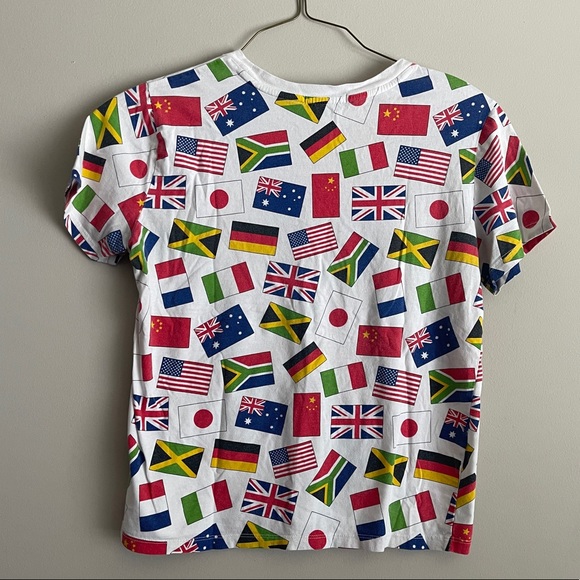 Forever 21 Flag Graphic Top Patterned M - Picture 4 of 5